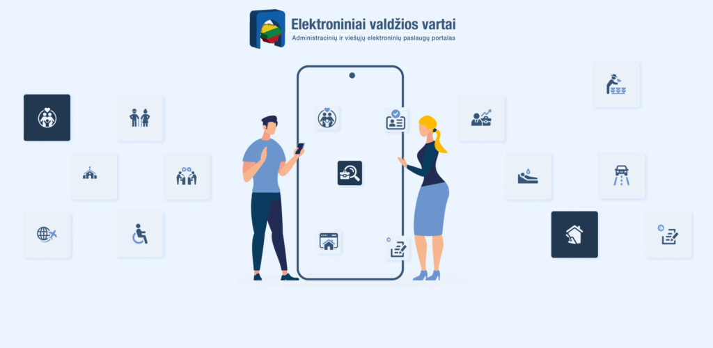 E. Valdžios vartai mobilioji programėlė