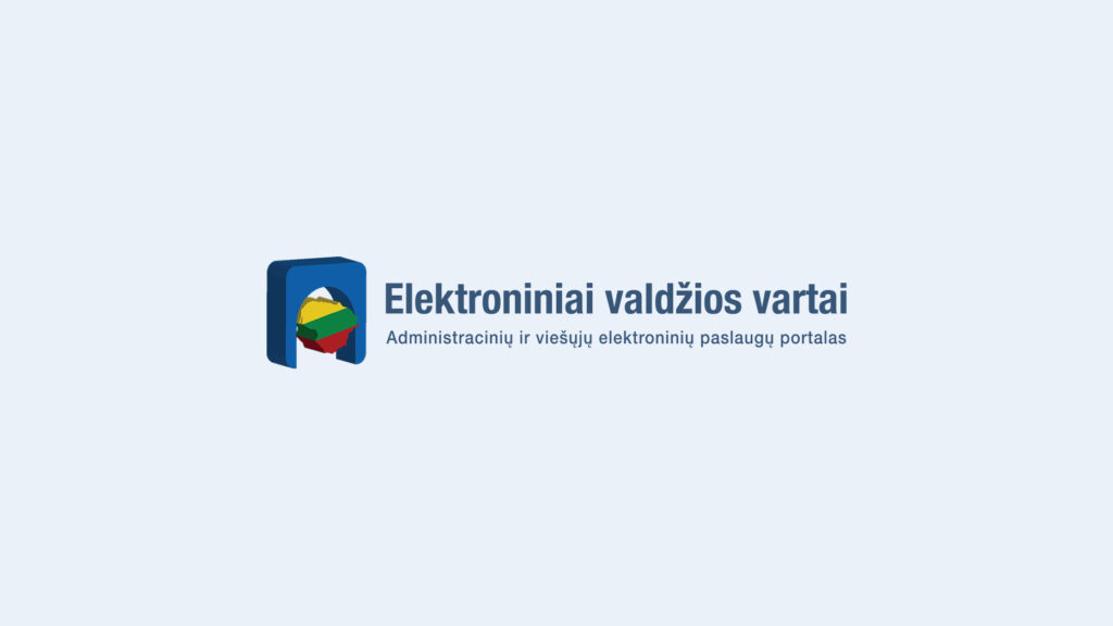 E Valdžios Vartai portalas